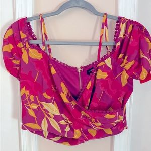 Bebe Sweet Heart Cropped Top